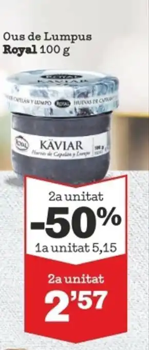 Sorli Ous De Lumpus Royal 100 g oferta