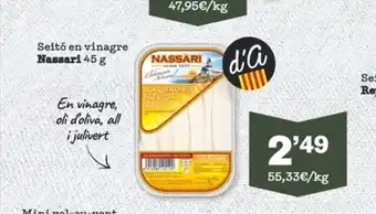 Sorli Seito En Vinagre Nassari 45 g oferta