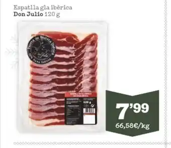 Sorli Espatlla Gla Iberica Don Julio 120 g oferta