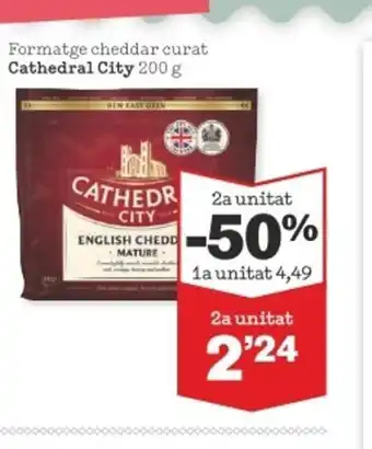 Sorli Formatge Cheddar Curat Cathedral City 200 g oferta