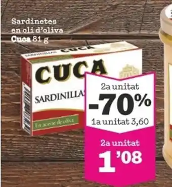 Sorli Sardinetes En Oli D'Oliva Cuca 81 g oferta