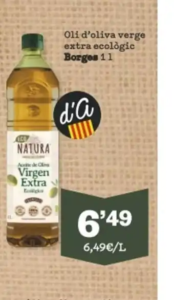 Sorli Oli D'Oliva Verge Extra Ecologic Borges 1 L oferta