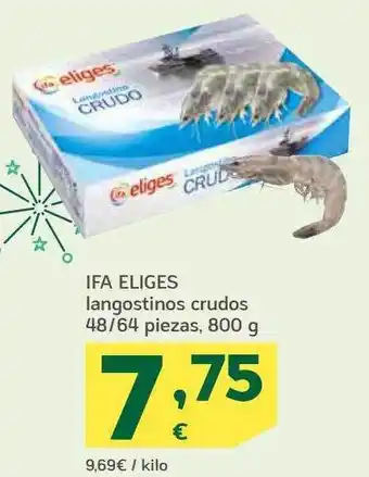 HiperDino Ifa eliges langostinos crudos oferta