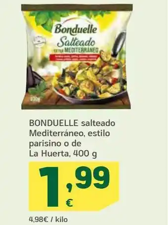 HiperDino Bonduelle salteado mediterráneo, estilo parisino o de la huerta oferta