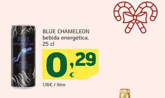 HiperDino Blue chameleon bebida energética oferta