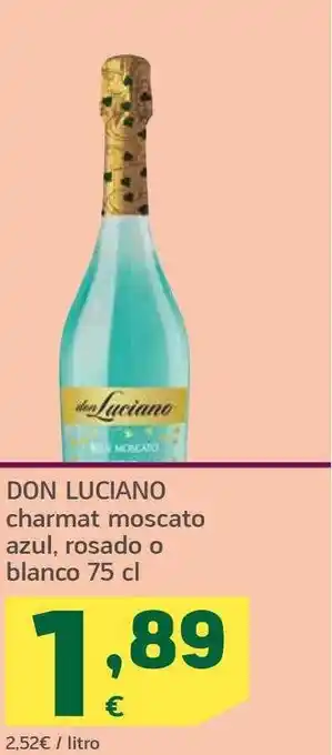 HiperDino Don luciano charmat moscato azul rosado o blanco oferta