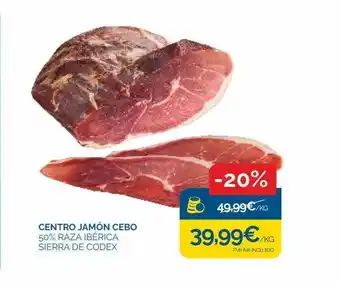 Supermercados La Despensa Centro jamón cebo 50% raza ibèrica sierra de codes oferta