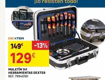 Bosch Dexter 149€ 129€ maletín 141 herramientas dexter ref. 79940161 -13% oferta