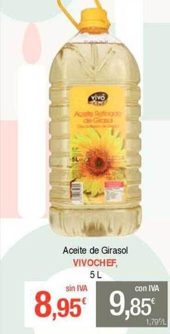 Masymas Aceite de girasol vivochef oferta