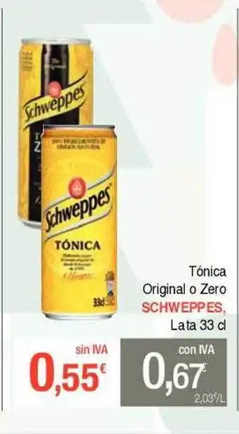 Masymas Tônica original o zero schweppes lata oferta
