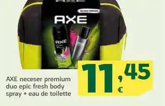 HiperDino Axe neceser premium duo epic fresh boy spray + eau de toilette oferta