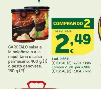 HiperDino Garofalo salsa oferta