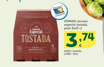 HiperDino Dorada cerveza especial tostada oferta