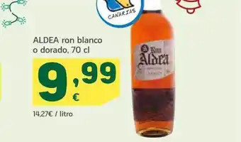 HiperDino Aldea ron blanco o dorado oferta