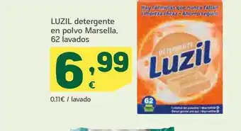 HiperDino Luzil detergnte en polvo marsella 62 lavados oferta