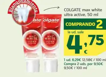 HiperDino Colgate max white ultra active oferta