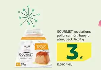 HiperDino Gourmet revelations pollo, salmón, buey o atún oferta