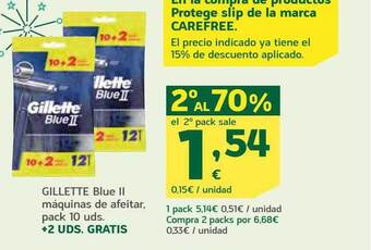 HiperDino Gillette blue ii máquinas de afeitar oferta