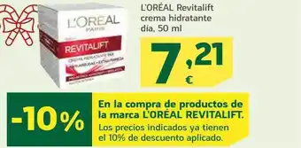HiperDino L'oréal revitalift crema hidratante día oferta