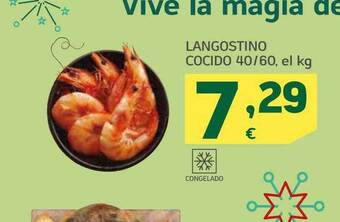 HiperDino Langostino cocido 40 60 oferta
