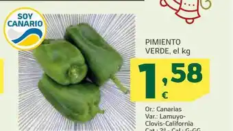 HiperDino Pimiento verde oferta
