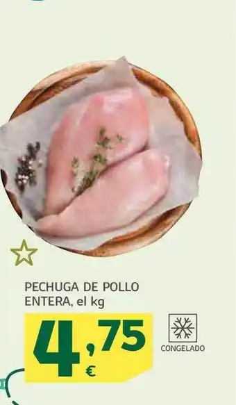 HiperDino Pechuga de pollo entera oferta
