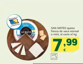 HiperDino San mateo queso fresco de vaca normal o mini oferta