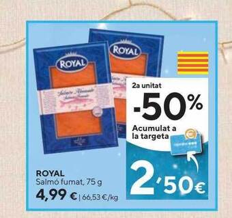 Caprabo Royal salmó fumat oferta