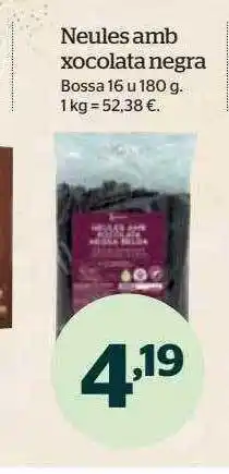 La Sirena Neules amb xocolata negra bossa oferta