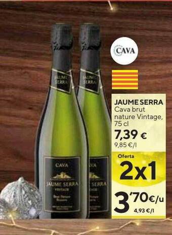 Caprabo Jaume serra cava brut nature vintage oferta