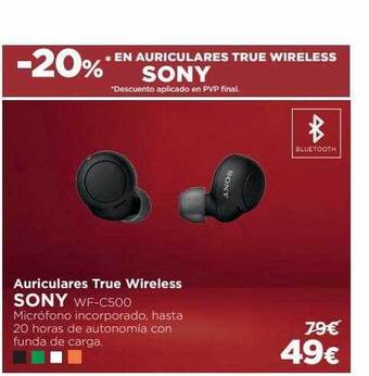 El Corte Inglés Auriculares true wireless sony oferta