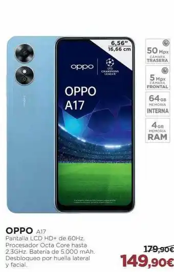 El Corte Inglés Oppo a17 oferta