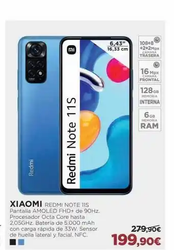 El Corte Inglés Xiaomi redmi note 11s oferta