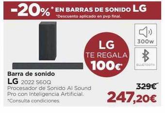 El Corte Inglés Barra de sonido lg oferta