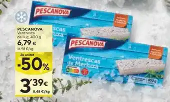 Caprabo 2a unitat -50% pescanova ventresca de lluç oferta