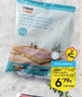 Caprabo Basic filets de lluç sense pell oferta