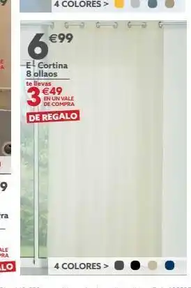 GiFi €99 6€ e cortina 8 ollaos te llevas 3 €49 en un vale de compra de regalo 4 colores > oferta