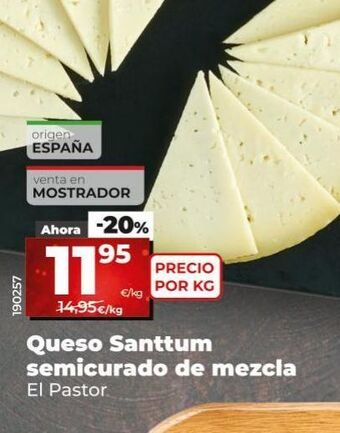 Maxi Dia Queso semicurado el pastor oferta