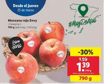 Lidl Manzana Roja Envy 790g oferta