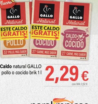 Cash Ifa Caldo natural gallo oferta