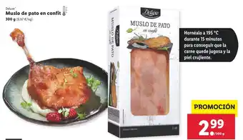 Lidl Deluxe Muslo de Pato en Confit 300g oferta