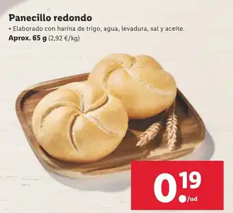 Lidl Panecillo Redondo Aprox. 65g oferta