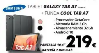 Tablet Galaxy TAB A7+ Funda Cool Tab A7