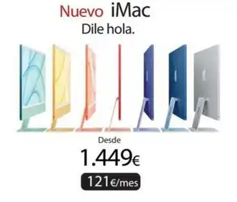 Ecomputer iMac Nuevo Dile hola oferta