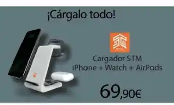 Ecomputer Cargador STM iPhone + watch + Airpods oferta