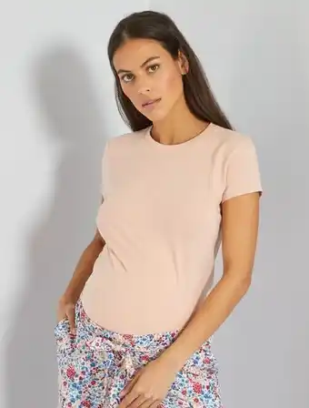 Kiabi Camiseta premamá cuello redondo oferta