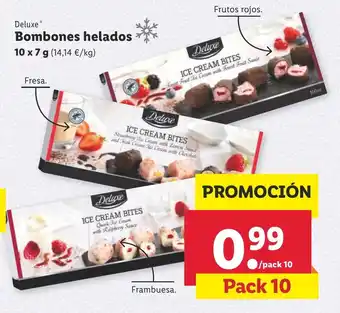 Lidl Deluxe Bombones Helados 10 x 7g oferta