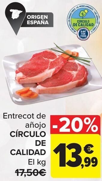 Carrefour Entrecot de añojo círculo de calidad oferta