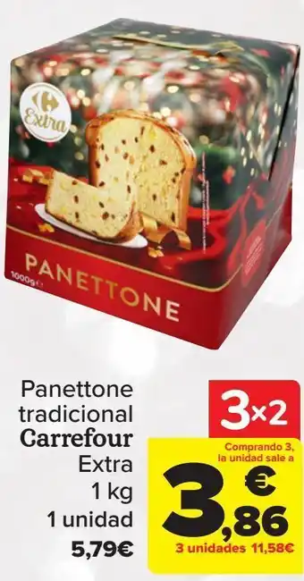Carrefour Panettone tradicional carrefour extra oferta