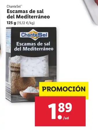 Lidl ChanteSel Escamas de sal del Mediterráneo125g oferta